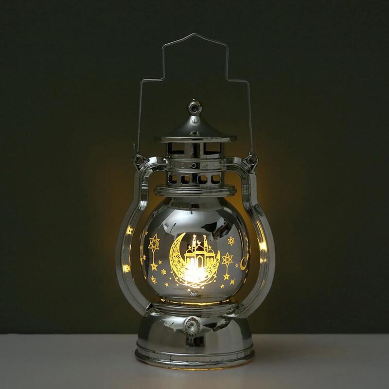 라마단 LED 휴대용 램프 전자 촛불 랜턴, Eid 이슬람 조명 장식, 라마단 장식품, 무바라크 M5k2