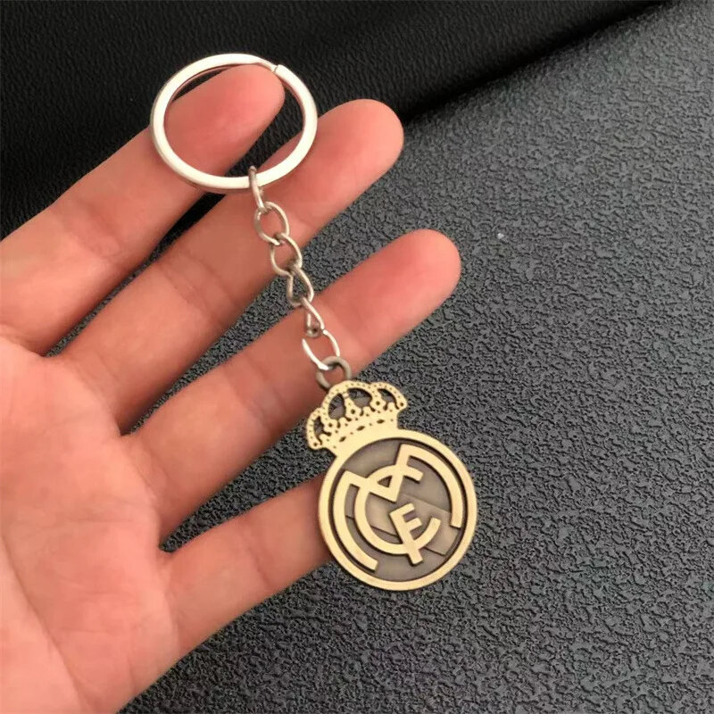 2024 New Classic Soccer Team Logo Keychain For Fans Football Championship Emblem National Team Zinc Alloy Badge Pendant Key Ring