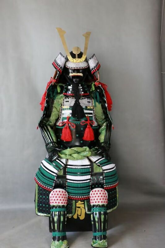 زي تنكري بدرع ساموراي ياباني يمكن ارتداؤه ، درع حقيقي ، جنرالات الولايات المتحدة