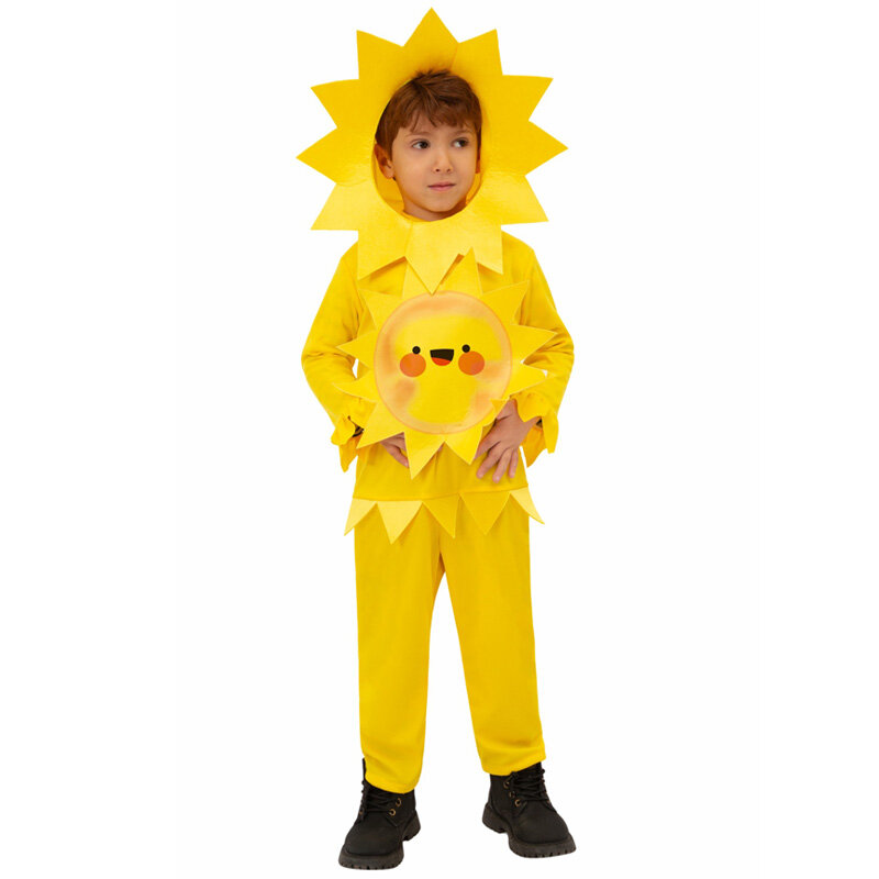 Children Day Halloween Kids Cosplay Costume Sunflower Clothing Kindergarten Party Fancy dress