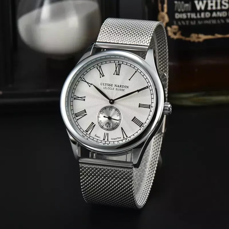 Luxury Wathc Strap Delicate AAA Hand Dial Reproduction Fashion Casual Green Black Good Quality Mens Quartz Watch