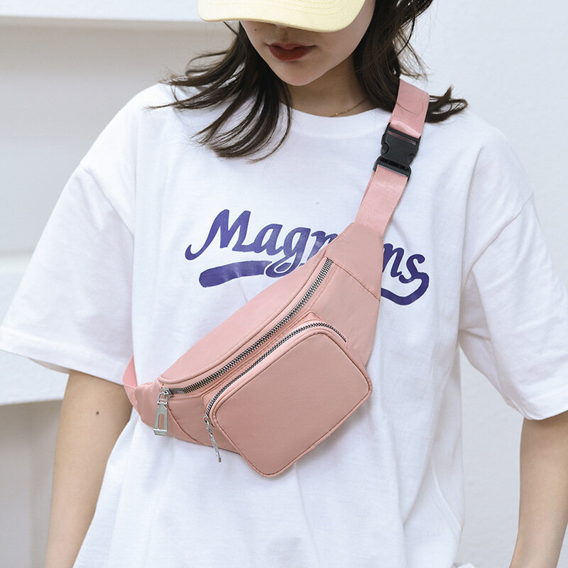 Многофункциональная поясная сумка унисекс, модная и простая нагрудная сумка через плечо с большой емкостью для телефона, лето 2024
