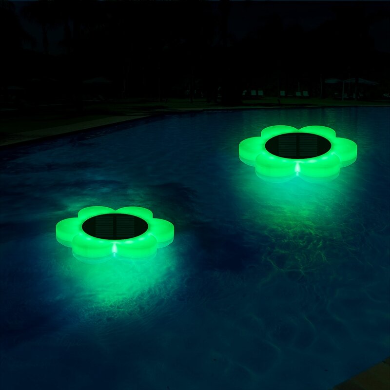 RGB Fernbedienung Solar Wasser Float Licht LED Gartenteich Licht Außen pool schwimmende Licht Party Dekoration