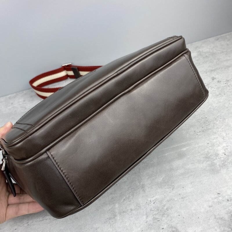 Nowa męska torba na ramię marki B jednoosobowa konstrukcja modne w paski biznesowa torba Crossbody wysokiej jakości męska plecak Messenger Bag
