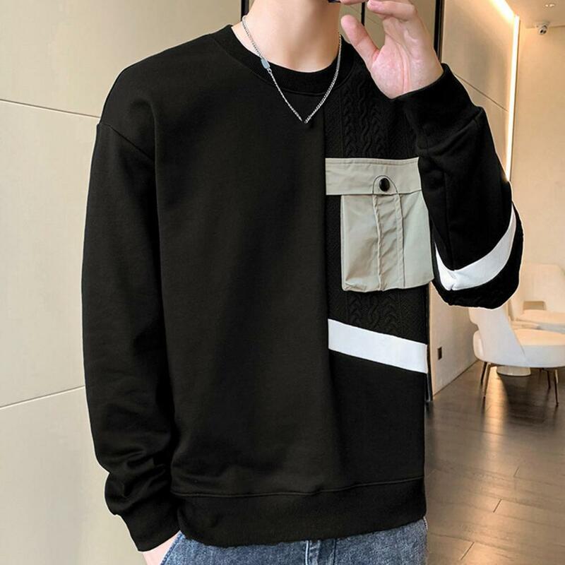 Fashion O-Neck Letter Loose Printed Asymmetrical T-Shirt Men's Clothing 2023 Autumn New Casual Pullovers All-match Tee Shirt