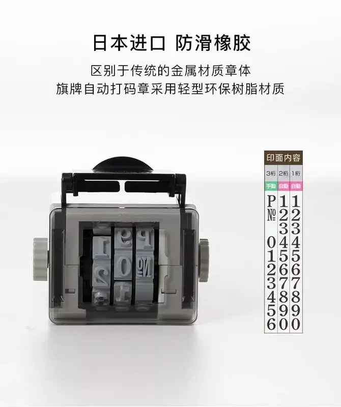 Znaczek biurowy: drukarka z numerami stron w pełni automatyczny stempel skokowy