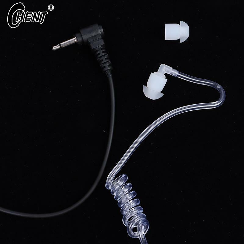 3.5MM Curved Single Listening Air Duct Earphone Intercom External Single Listening Earphone Phone Headphone Cable
