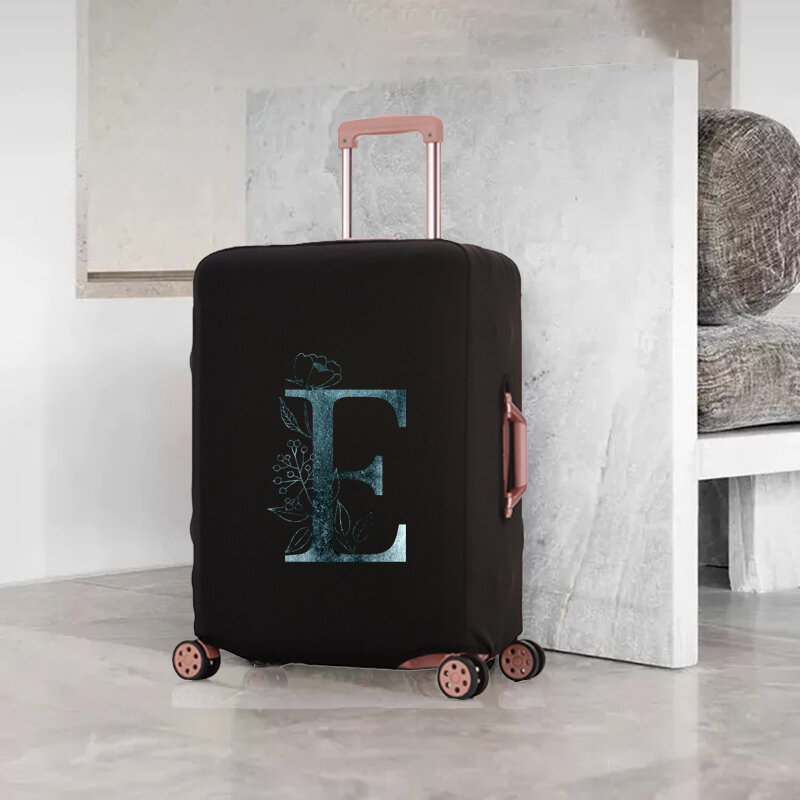 Juste de bagage de lettre bleue, housse de protection lavable, anti-poussière, adaptée pour 18-32 Lnch, accessoires de voyage ThUNICEF