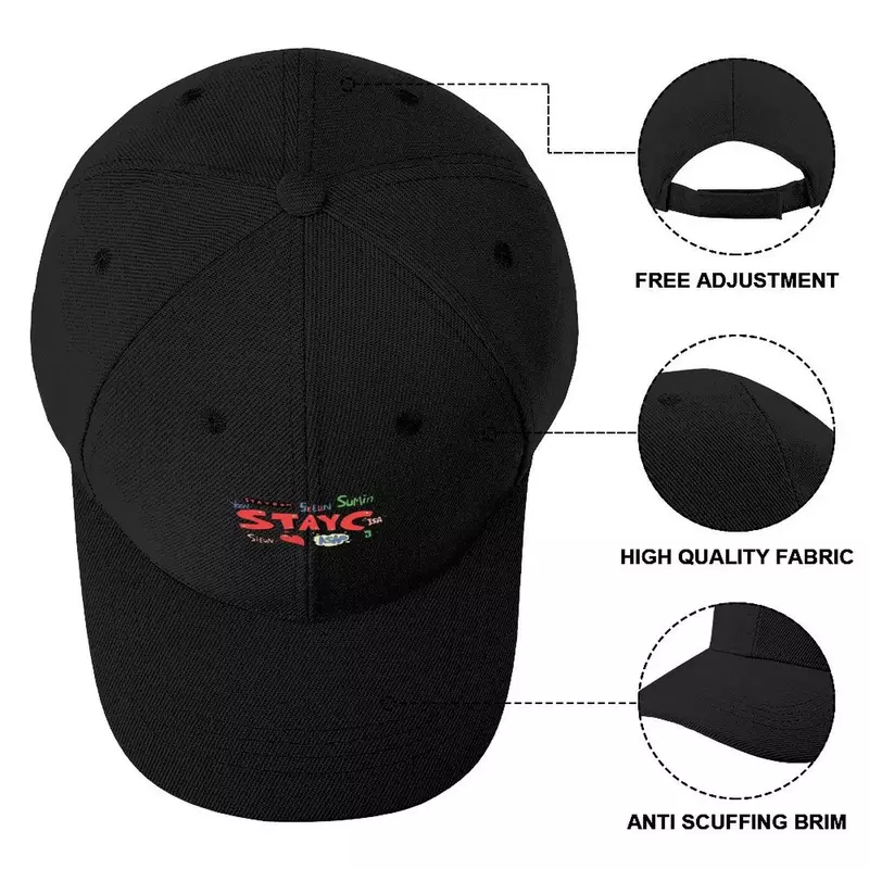 Luxo Baseball Cap para Homens e Mulheres, Kpop, Stayc, Golf Hat, Streetwear, Aap