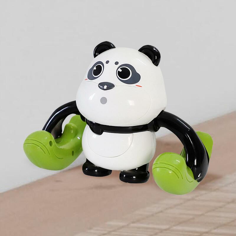 Juguete de Panda gateando, luz intermitente enrollable para fiesta, recuerdo de cumpleaños preescolar