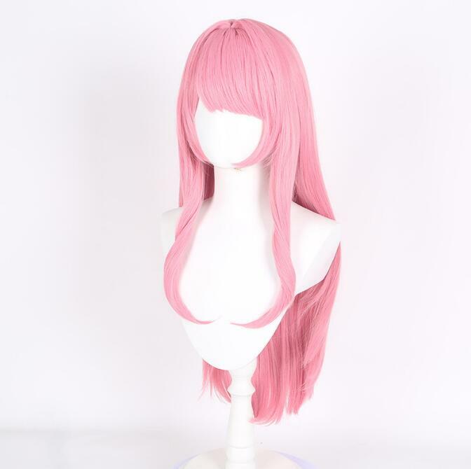 Chihaya Anon Cosplay Wig Fiber Synthetic Wig Anime BanG Dream Cosplay Sakura Pink Long Hair