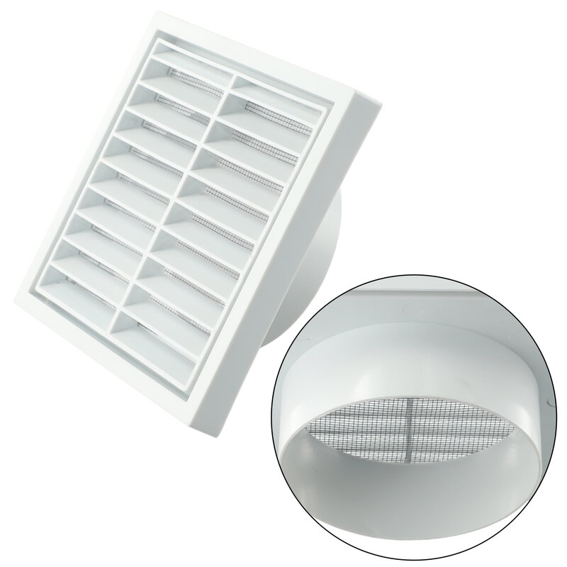 Accessories Grille Air Outlet PP Plastic 100MM/125M/150MM 1PCS Fresh Air Exhaust Grille Air Outlet Outlet Fresh Air White