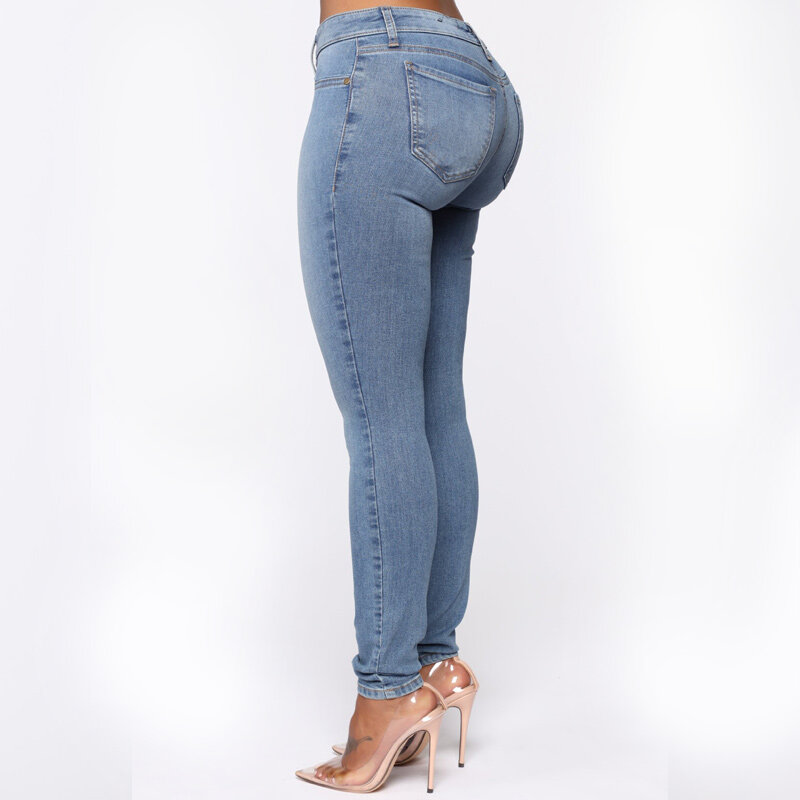 Woman Skinny Open Crotch Pants Crotchless Jeans Erotic Hidden Zipper Elastic Outdoor Sex Dancewear Pornstar Stripper Outfits New