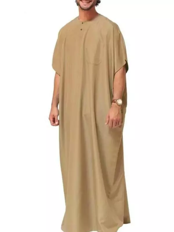 Turkye Muslim Islamic Men Jubba Thobe Dress Abayas Long Robe Saudi Musulman Abaya Moroccan Caftan Islam Clothing Dubai Arab