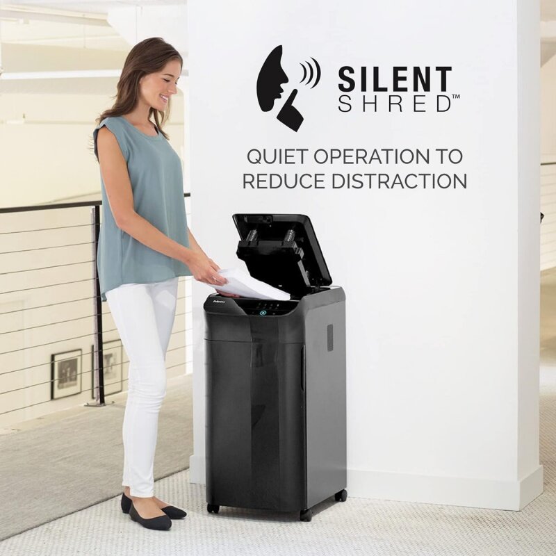 Fellowes Automax 600M 2-In-1 Zware Autovoeding Commercial Paper Shredder Met Micro-Cut
