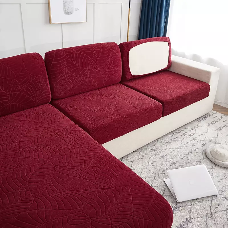 Sarung sofa jacquard anti air, elastisitas tinggi, penutup bantal sofa universal semua musim, anti selip, penutup debu sofa 1 buah tahan air