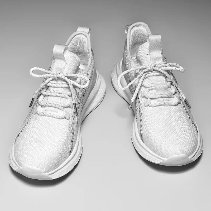 Heren Casual Sneakers Ronde Neus Platform Comfortabel Buiten Ademend Antislip Mode Slijtvaste Schoenen Lente Herfst Main