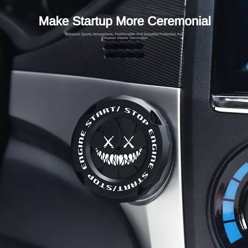 車のインテリアデザインの保護カバー,車のインテリア装飾用のストップボタン