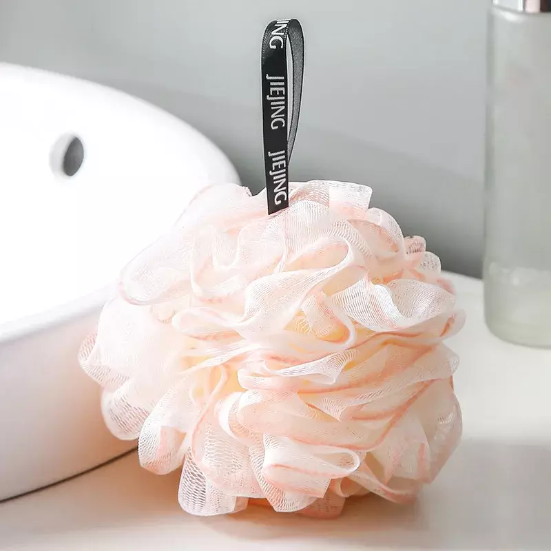Miękka gąbka kąpielowa piłki wygodny duży kwiat Bubble Shower Rub piłka do kąpieli Body Cleaner złuszczające płuczki piłka do kąpieli