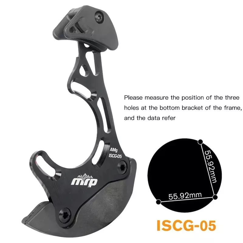 ไกด์โซ่ V2อัลลอยด์26-32ตัน32-38ตันตัวป้องกัน ISCG-05ทุบตีสีดำติดตั้งอุปกรณ์ป้องกันจานจักรยานเสือภูเขา