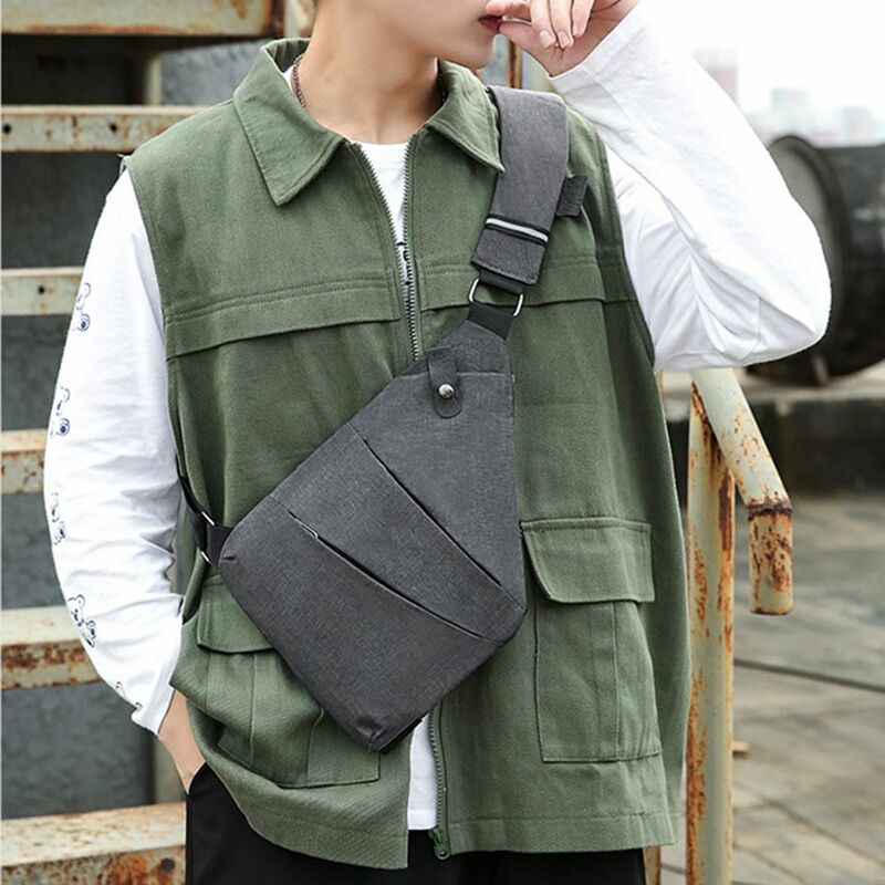 Shoulder Bag Mobile Phone Bag Small Bag Safety Pocket Travel Sling Backpack Outdoor Bags Men's Chest Bag Crossbody Bag