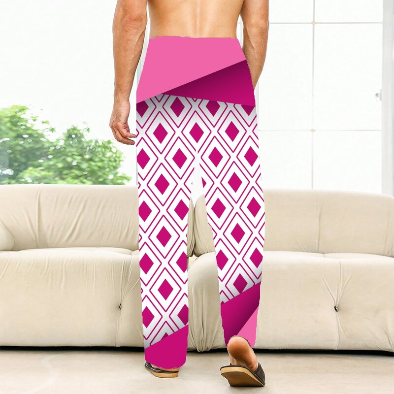 Diamond Pajama Pants Mens Womens Lounge Pants Super Soft Unisex Sleep Pajama Bottoms with Pockets Drawstring