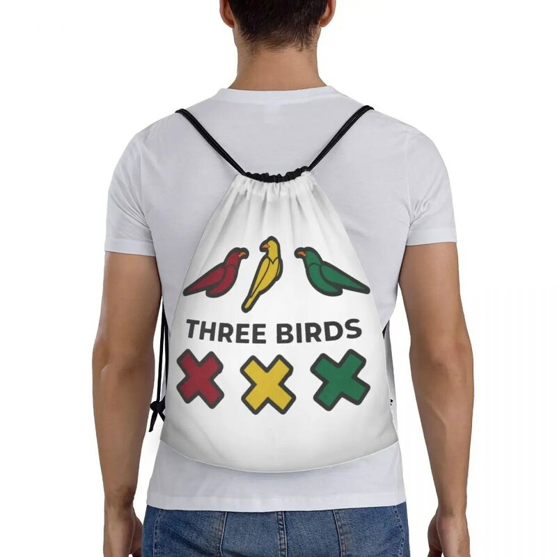 Mochila personalizada Ajaxs Bobs Marleys Little Birds con cordón para hombres y mujeres, bolsas ligeras para gimnasio, sacos deportivos para viajar