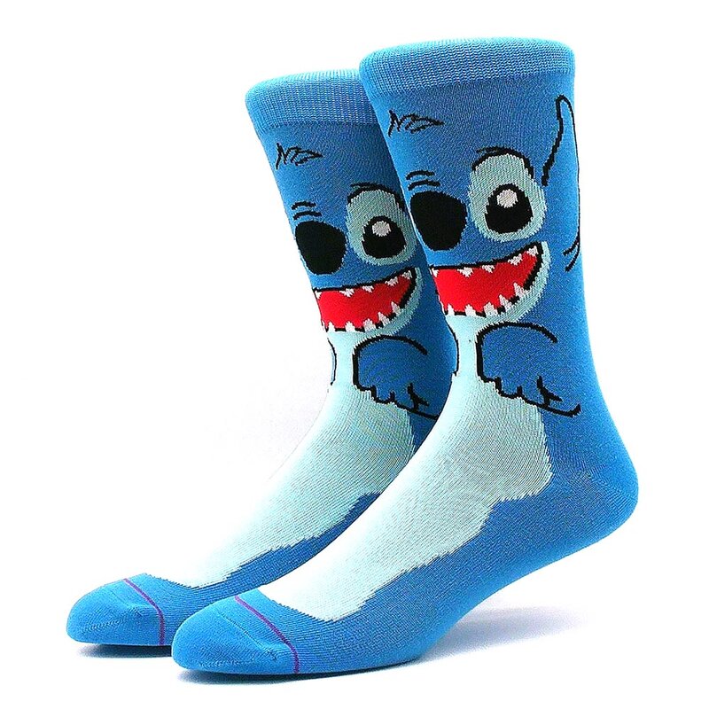 1 pair of new men's anime movie women's socks cotton stockings men's role-playing calf socks crew personality hip-hop fun socks