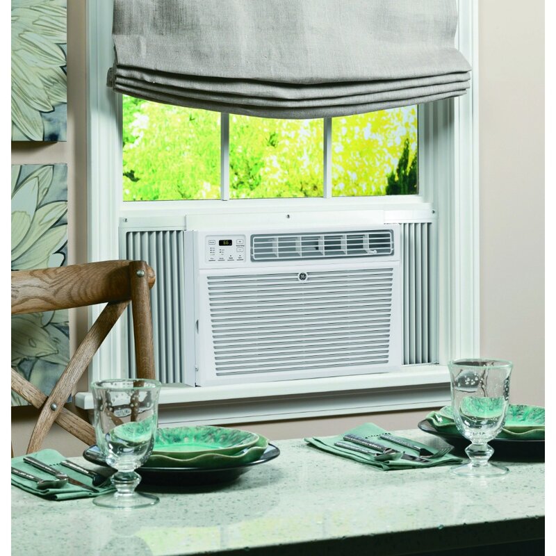 Ge Geräte 115 BTU Volt Smart Window Klimaanlage mit Fernbedienung, aen08lz, schwarz