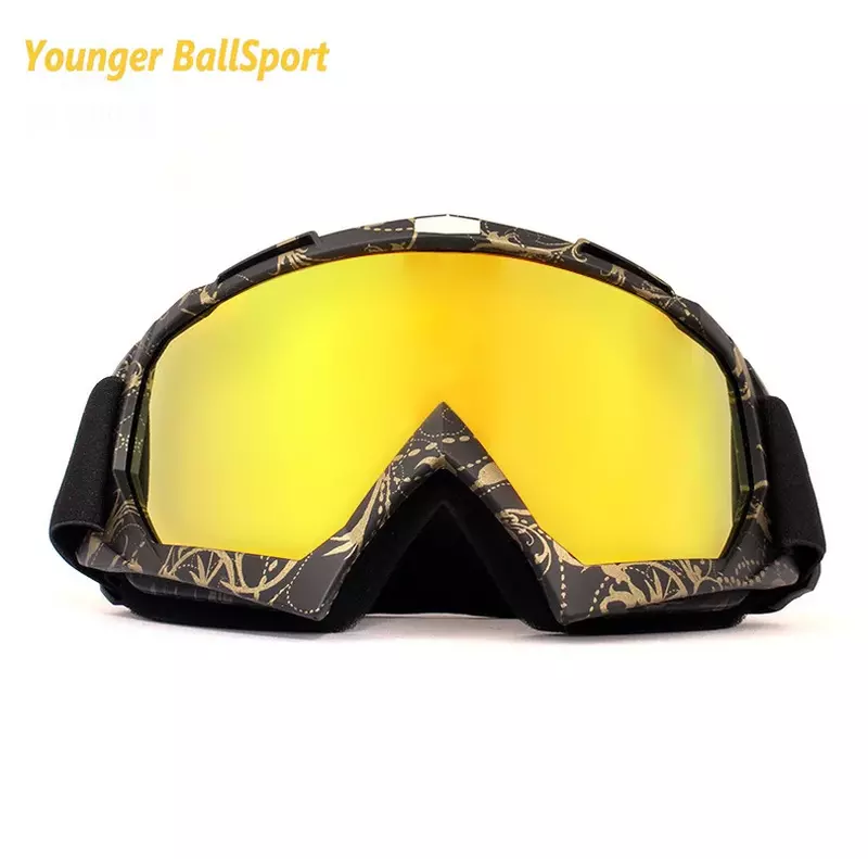 Motocyklowe przekładnie ochronne elastyczny krzyż kask maska Motocross gogle ATV motor terenowy UTV okulary biegów okulary gogle narciarskie
