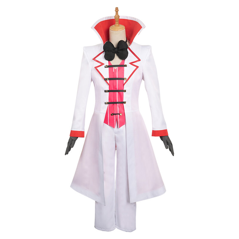 Lucifer Cosplay Kostuum Alastor Helluva Vermommen Volwassen Fantasia Anime Uniform Fantasie Outfits Halloween Carnaval Feestpak