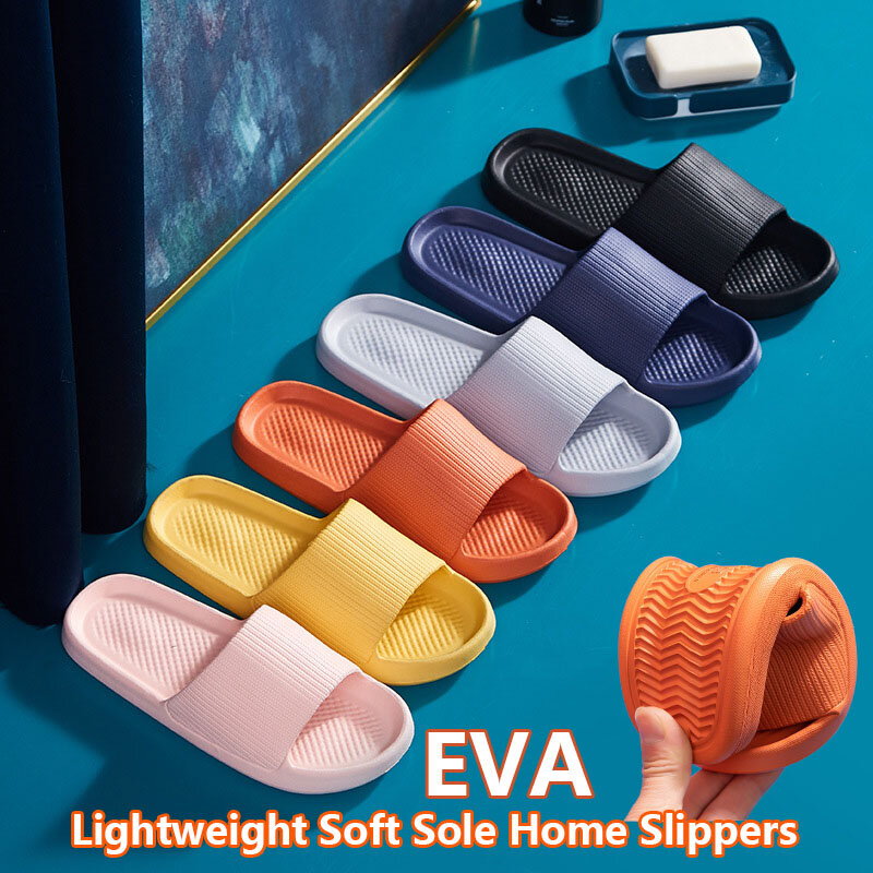 Modne domowe kapcie męskie damskie EVA lekkie klapki z miękką podeszwą do domu Y2k casualowe antypoślizgowe sandały
