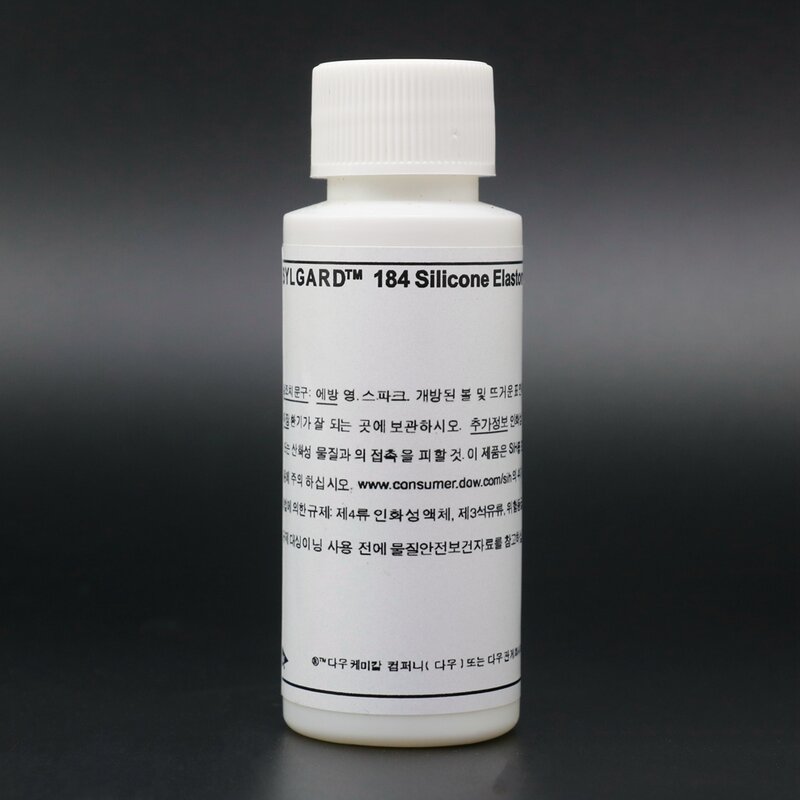 Dow corning dc184 pdms polydi methyls iloxan hoch transparenter optischer kleber sylgard184 dc sylgard 184 original produkt