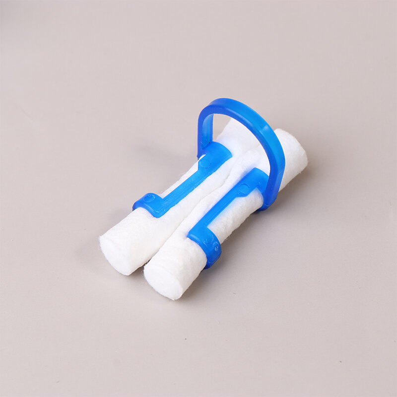 10 szt. Klamerek do rolka bawełniana dentystyczna orto plastikowy niebieski izolator jednorazowy uchwyt bawełniany dentysta klinika laboratoryjna
