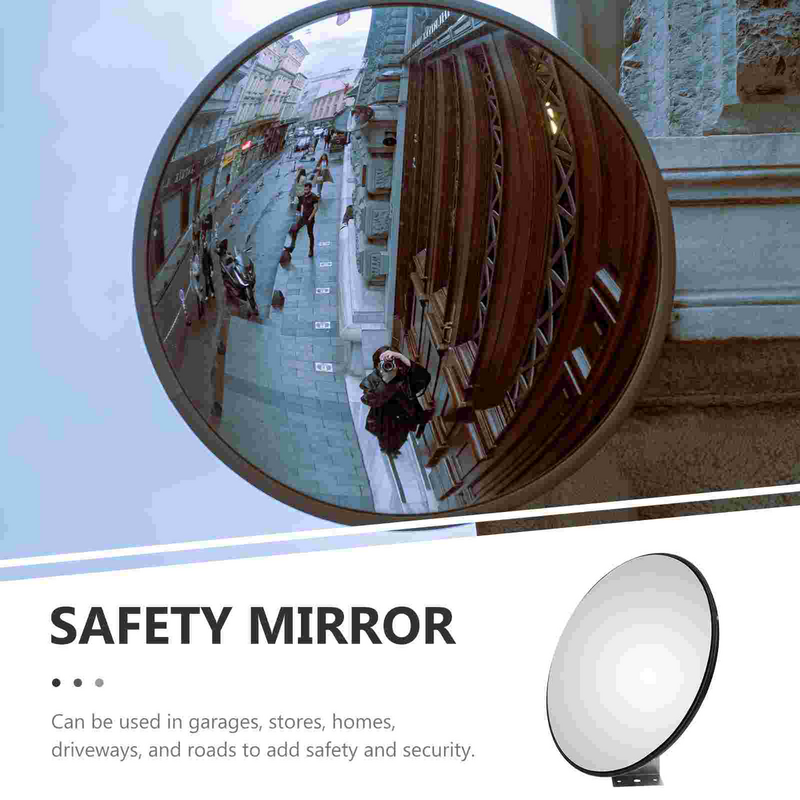 Wide Angle Security Safety Mirror, lente convexa para quarto, espelhos interiores ao ar livre, garagem estacionamento Assist Traffic, ABS