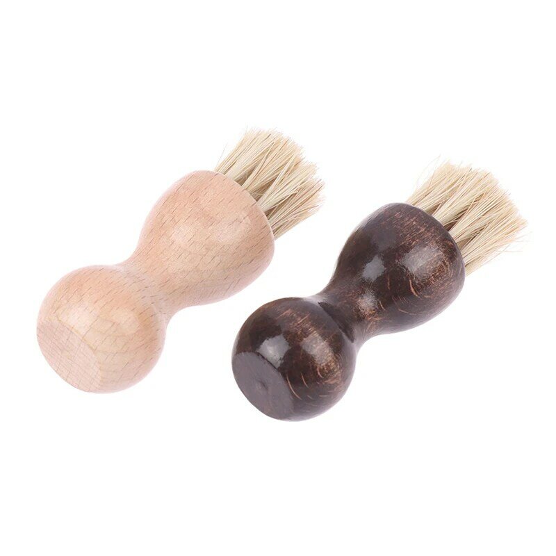 Suede Shoes Pig Hair Shoe Polish Brush Multifunctional Brush Black Boots Bristle For Cleaning Bristles Sneaker Purse Cleaner