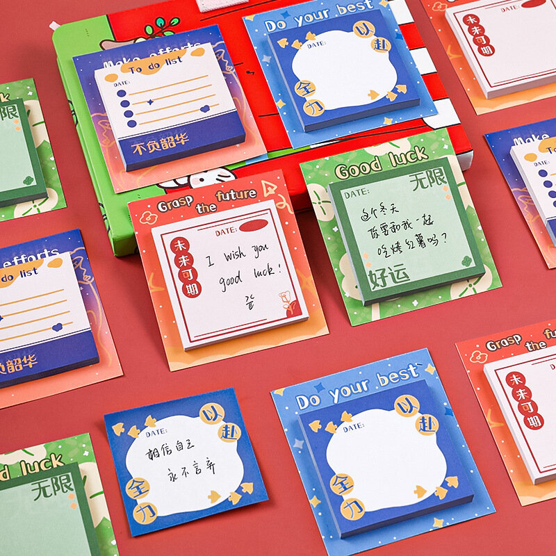 30 Sheets Korean Cute Sticky Notes Kawaii Memo Pads Students Teacher Post Notepads Kids Girls Stationery School Office Supply 3D