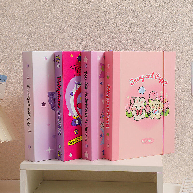 A5 Idol Photo Storage Book Idol Card Organizer Idols Cards Collect Book Kpop Photocard Binder Cartoon Style Album Photo Cards