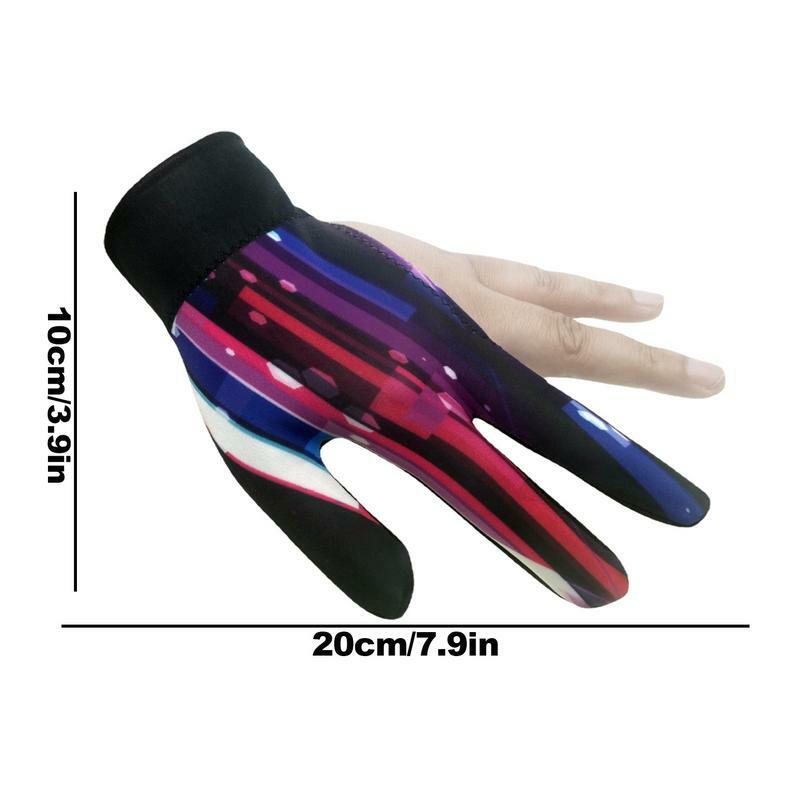 Женские износостойкие перчатки для бильярда с тремя пальцами, спортивные Нескользящие перчатки с открытыми пальцами для мальчиков