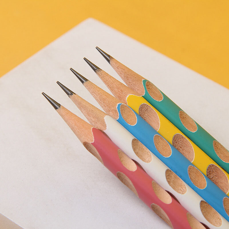 30 sztuk HB drewniane ołów ołówki kreatywny otwór ołówek z gumką na prezenty dla dzieci szkolne materiały biurowe dla uczniów piśmienne Correctio