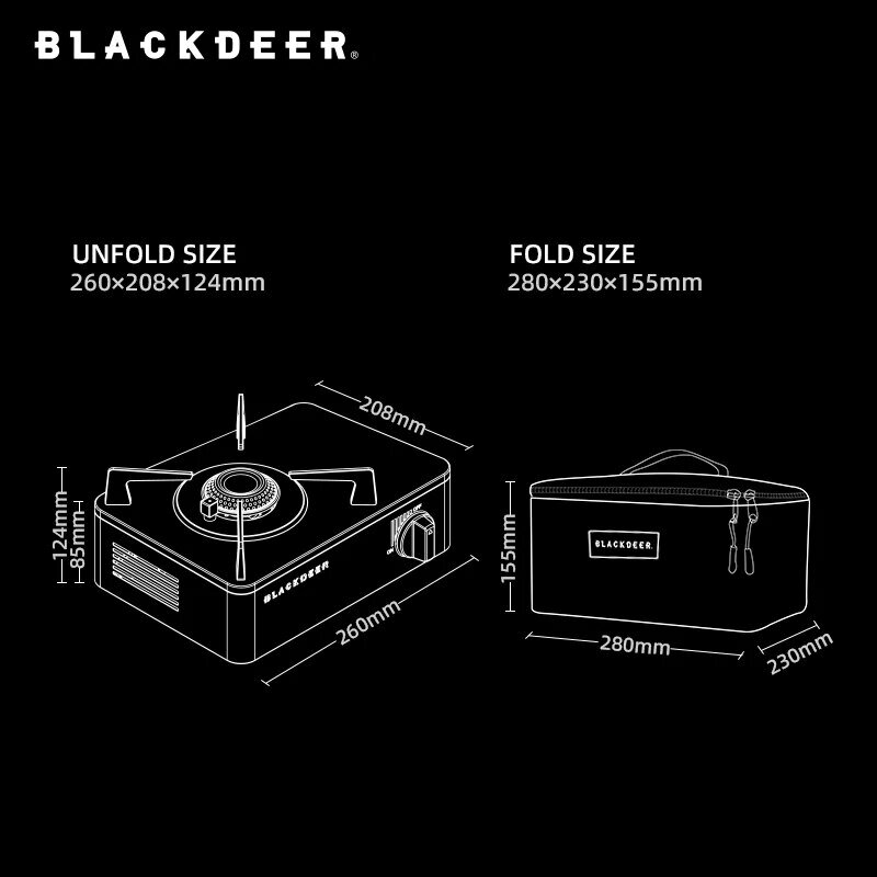 AliExpress Collection BLACKDEER-Cassette para exteriores, parrilla para barbacoa, Camping, Picnic, estufa de calefacción de Gas, horno de cocina, asar