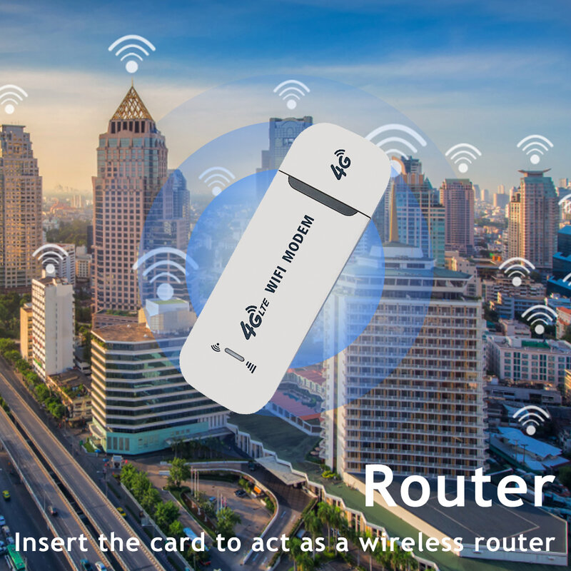 4G LTE USB 150 mb/s Modem Stick przenośny bezprzewodowy Adapter WiFi 4G karta Router do domowego biura 4G Modem USB
