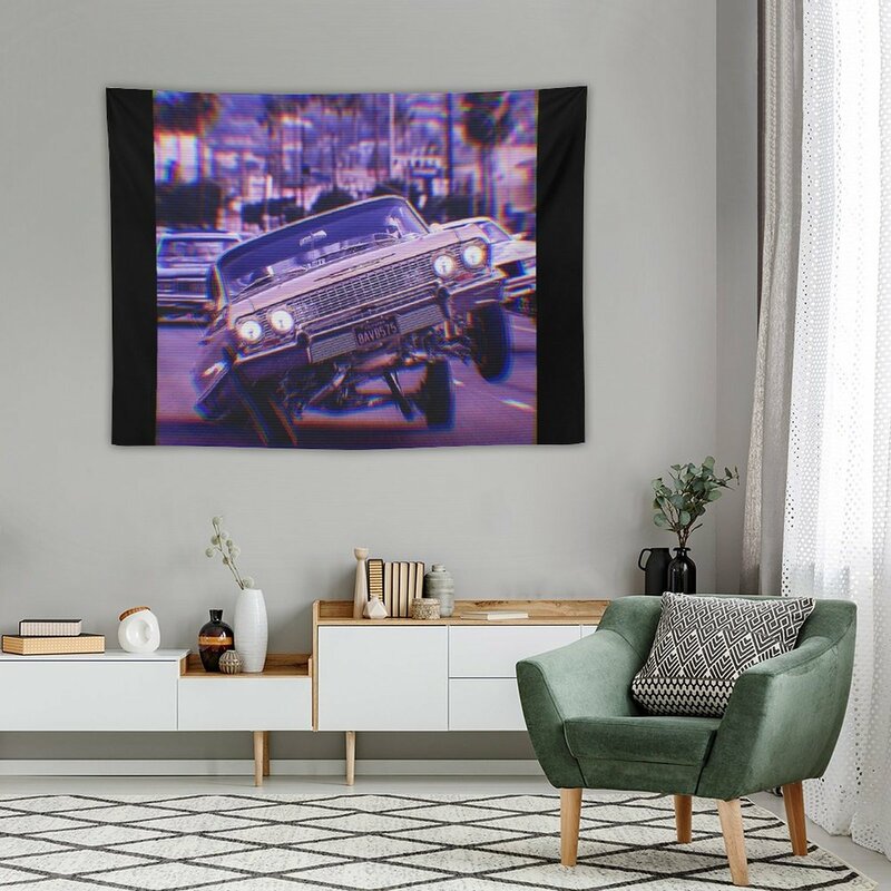 Гобелен Impala Lowrider 1 V1, милый гобелен, украшение для дома, украшение для гостиной, эстетика для комнаты