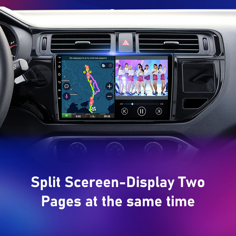 Srnubi-Leitor multimídia carro, rádio estéreo automático, unidade principal de DVD, 2 Din Carplay, GPS, Android 12, apto para Kia RIO K3, 2015, 2016, 2017