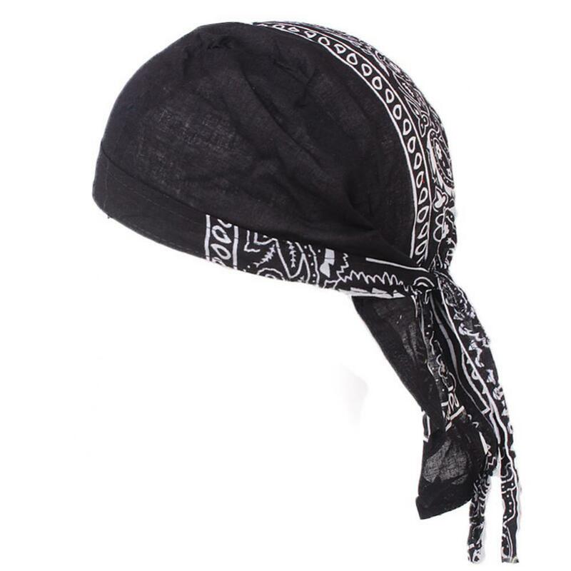 Bandana pirata de Ciclismo de algodón para hombre y mujer, pañuelo para la cabeza, turbante de Hip-hop