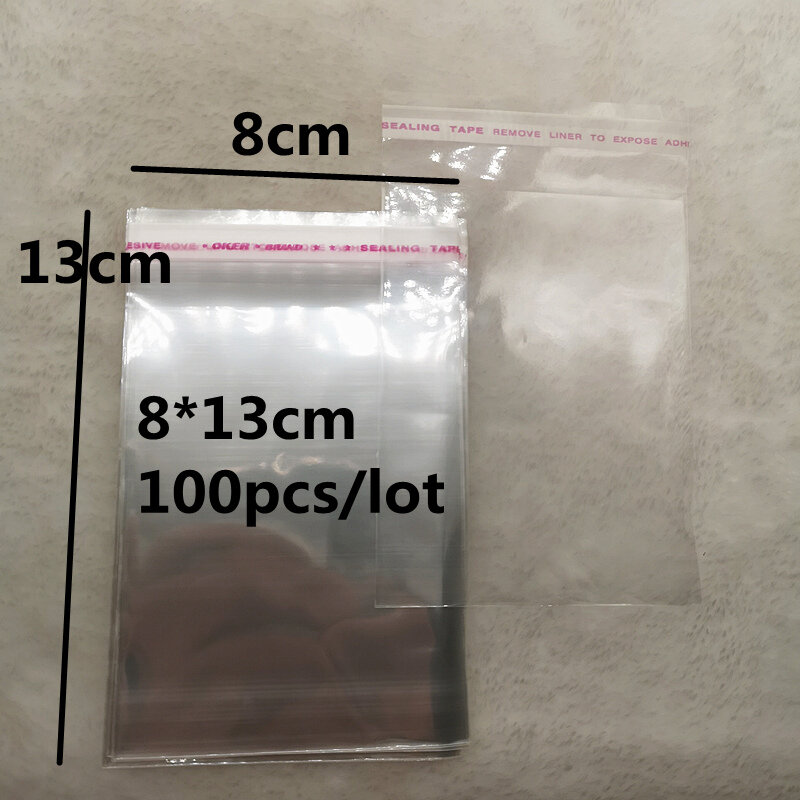 ขายส่ง4x6-14x14cm ต่างๆรุ่น Resealable ถุงโปร่งใส Opp พลาสติก Self Adhesive Seal ทำกระเป๋า ..