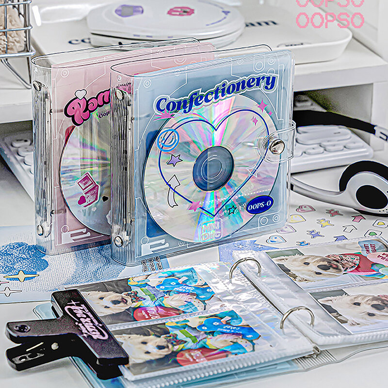 Retro CD Korean Idol Photocards Collect Book Binder A7 Notebook Diary Agenda Planner Stationery Album Book DIY Card