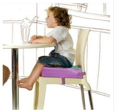 Almohadilla de silla aumentada para niños, cojín de comedor suave para bebés, cojín de refuerzo para silla extraíble ajustable, almohadilla para silla de cochecito