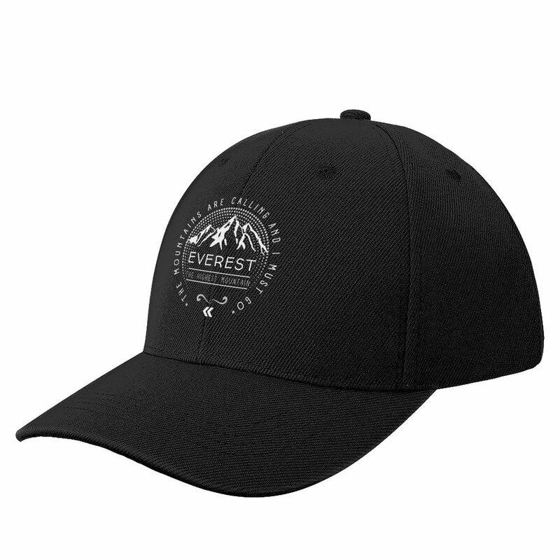 Mount Everest with Life Quotes Baseball Cap Golf Hat Mountaineering tea hats Christmas Hat derby hat Man Cap Women's