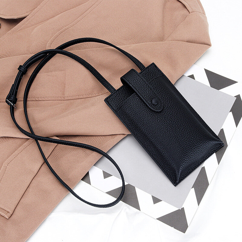 Mini Bag Phone Pouch New Crossbody Bag Leather Simple All-match Shoulder Bag Casual Shopping Square Satchel Bags Women Aesthetic